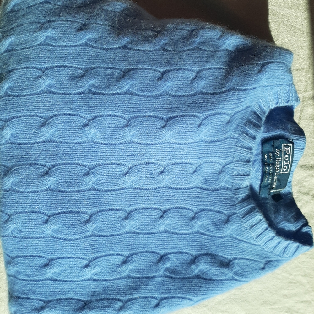POLO RALPH LAUREN CASHMERE CREWNECK Cable knit